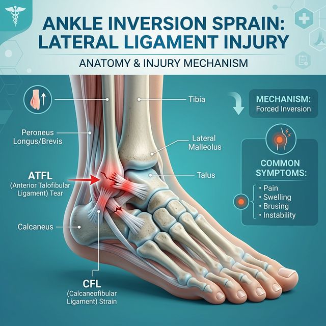 Verstuikte of Verzwikte Enkel (Inversietrauma)